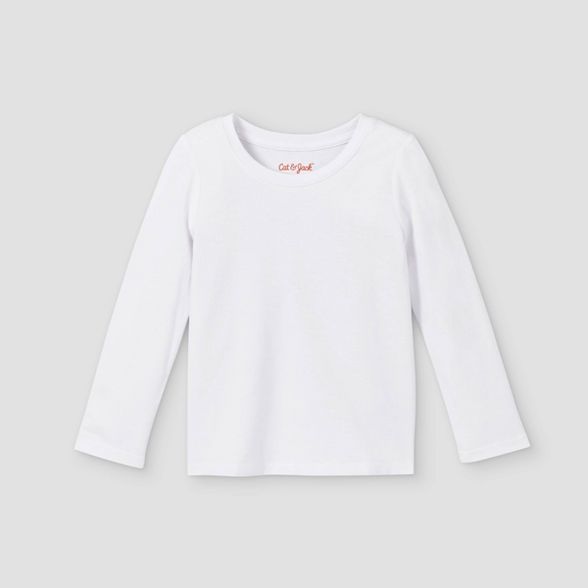 Toddler Girls' Solid Long Sleeve T-Shirt - Cat & Jack™ | Target