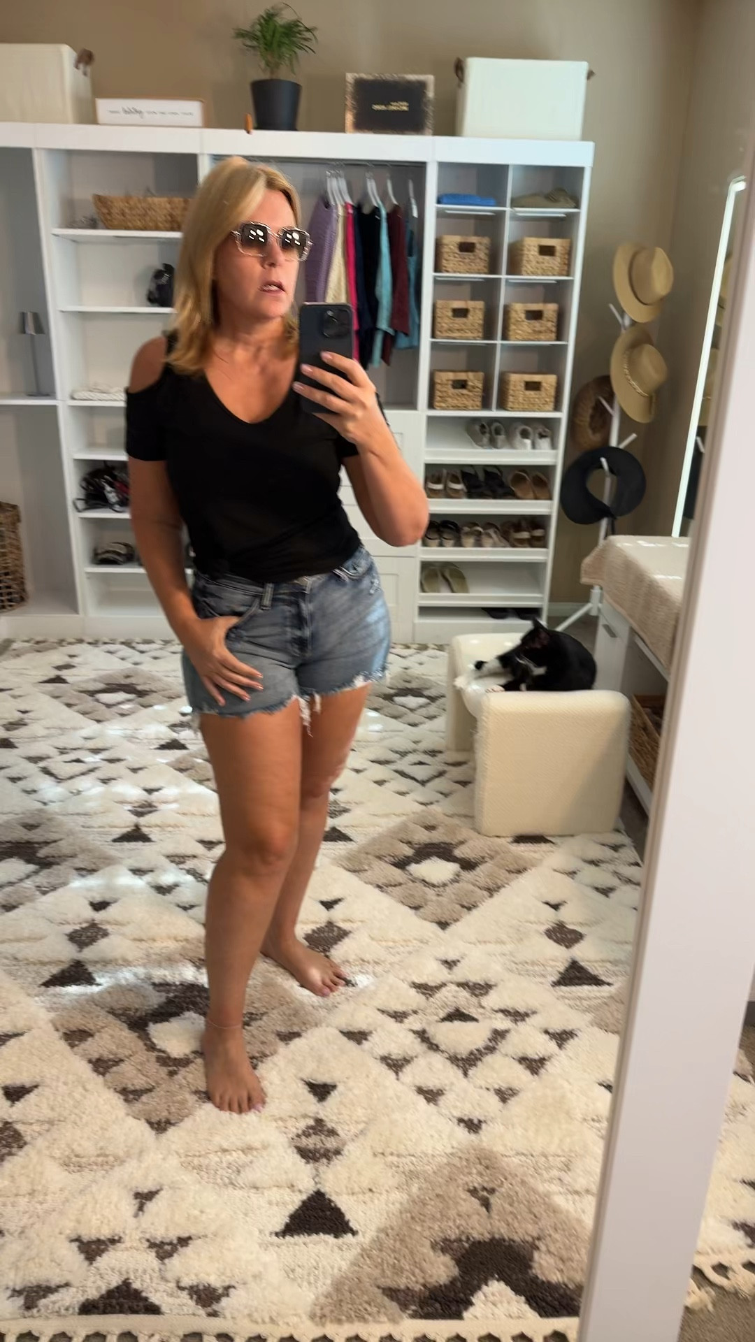 TikTok shop sent me this cold shoulder top to try and I just think it’s perfect for casual day. It was a pair of denim shorts or dressed up at night for date night. 

#LTKSeasonal #LTKMidsize #LTKOver40