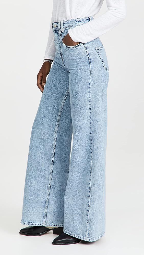 Women Loose Boyfriends Jeans High Waist Baggy Denim Pants Wide Leg Straight Trousers Vintage Streetw | Amazon (US)