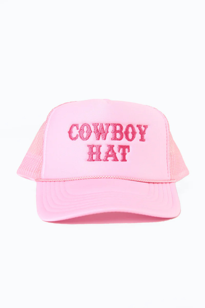 BuddyLove X Hats By Madi | Cowboy Trucker Hat | Pink | BuddyLove
