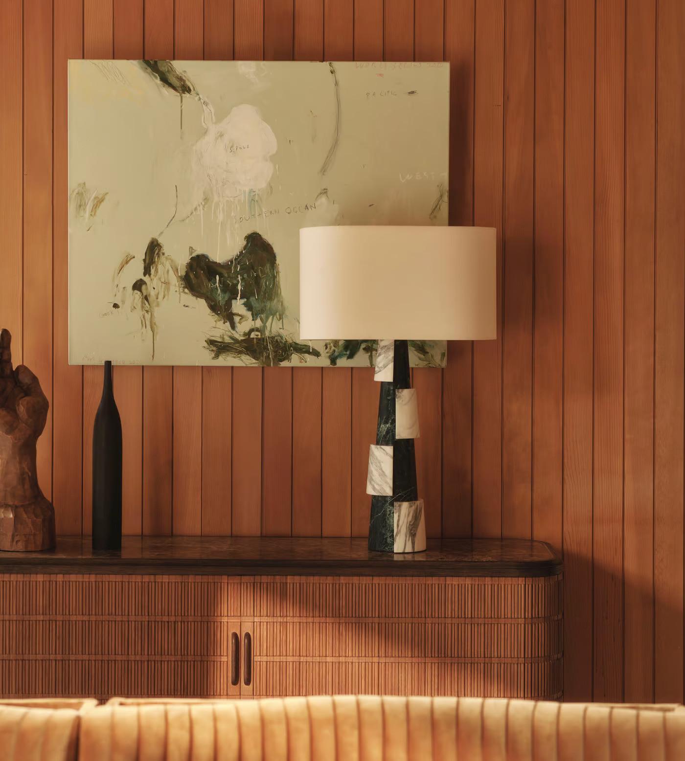 Modern Vintage Marble Table Lamp