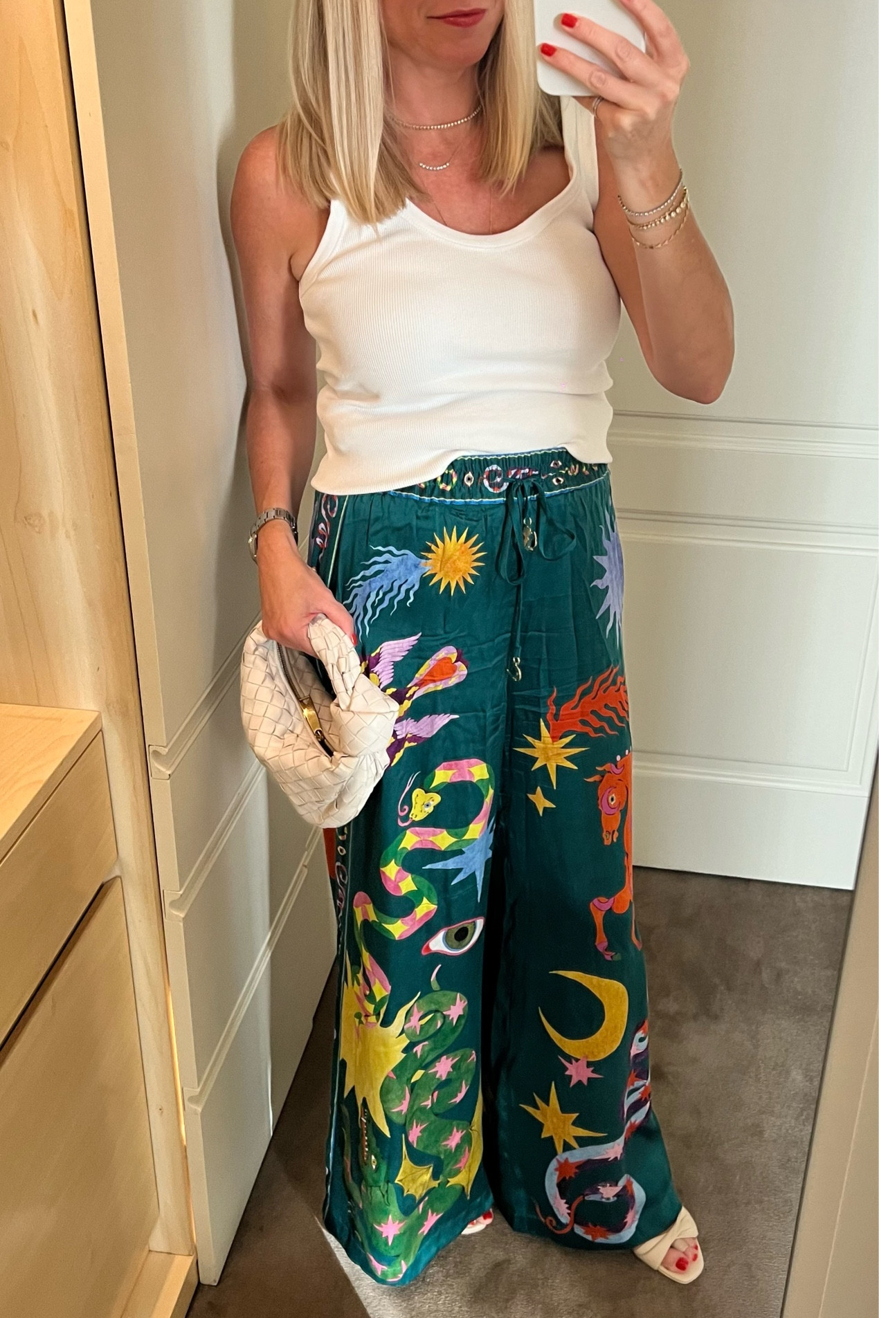 When travelling I pack mostly solids, but I love to throw in a fun print.  These pajama like pants from Alemais were perfect for the warm weather.  

#LTKtravel #LTKstyletip