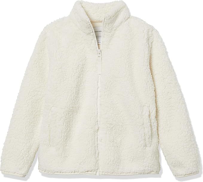 Amazon.com: Amazon Essentials Girls' Sherpa Fleece Full-Zip Jacket : Clothing, Shoes & Jewelry | Amazon (US)
