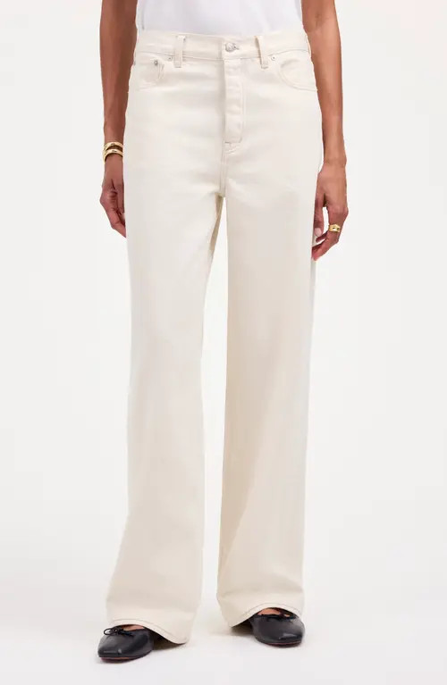 Madewell Low Slung Baggy Jeans in Vintage Ivory at Nordstrom, Size 25 | Nordstrom
