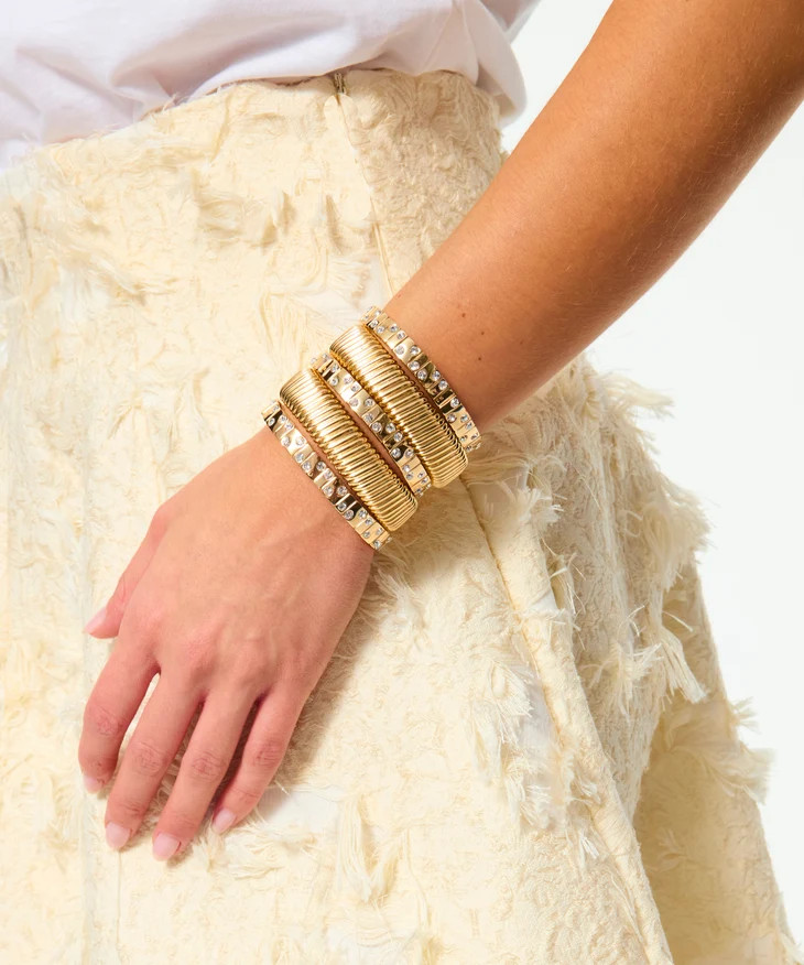 The Rock & Roll Stack in Gold | Roxanne Assoulin