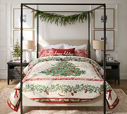 Deck the Halls Christmas Tree Reversible Quilt | Pottery Barn (US)