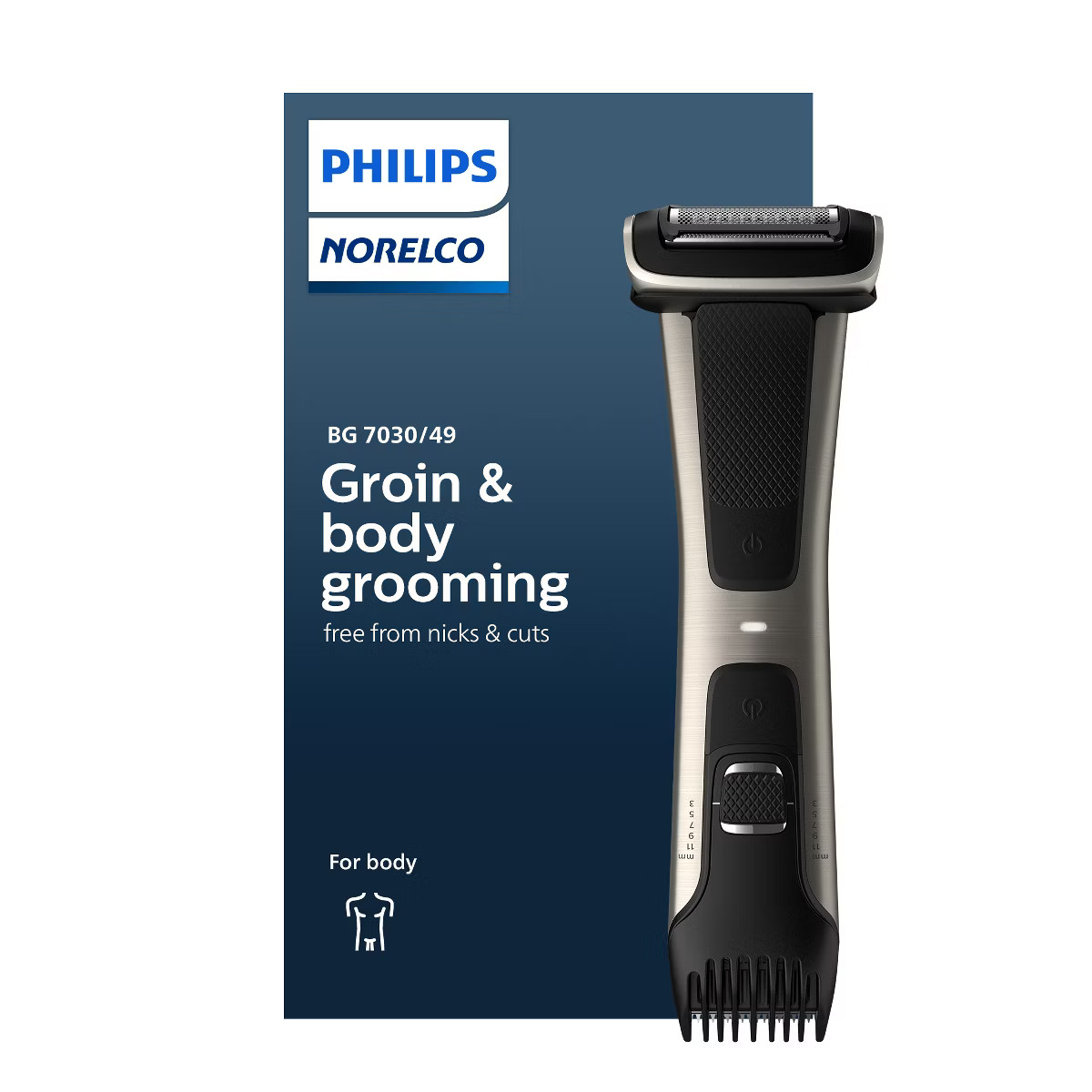 Philips Norelco Bodygroom Series 7000 Men's Rechargeable Electric Trimmer - BG7030/49 | Target