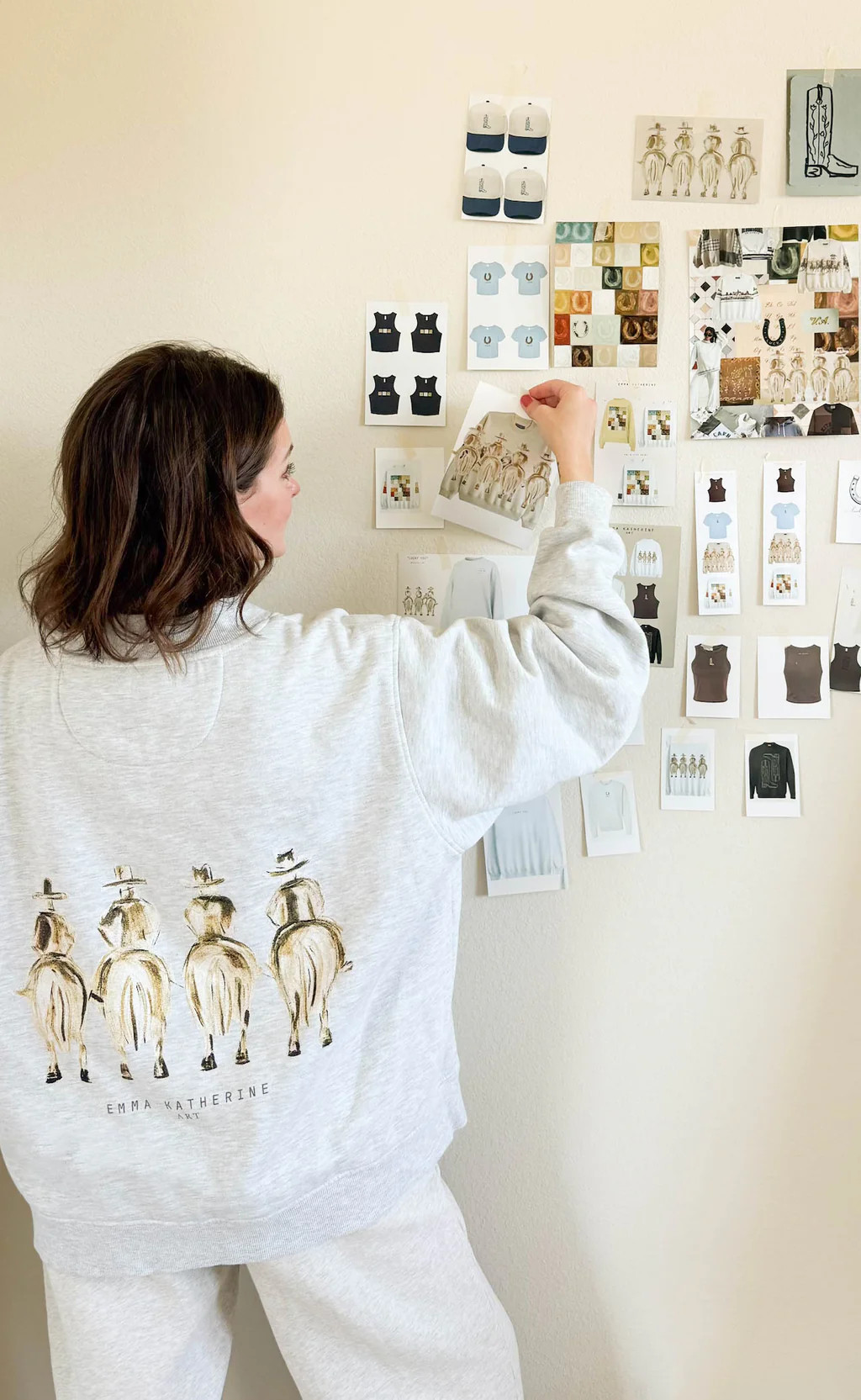 charlie southern x emma katherine art: cowtown cowboys mockneck | RIFFRAFF