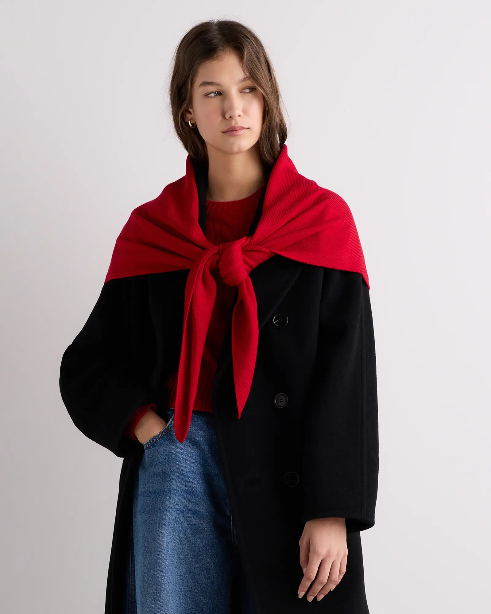100% Merino Wool Large Triangle Scarf | Quince