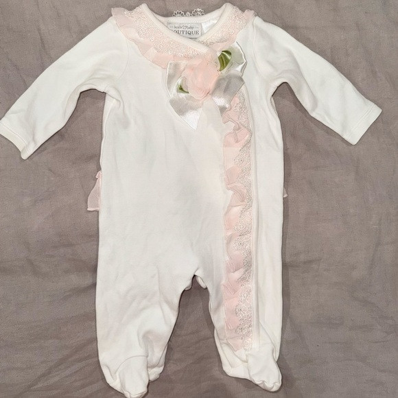 Koala Baby Pink and White Footed Sleeper | Poshmark
