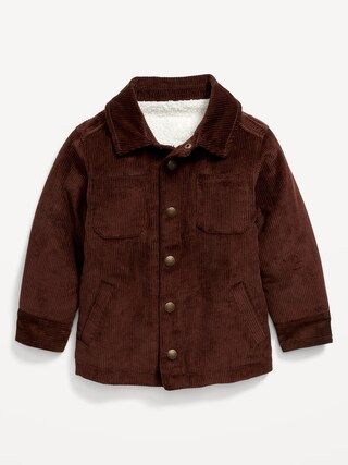 Sherpa-Lined Corduroy Shacket for Toddler Boys | Old Navy (CA)