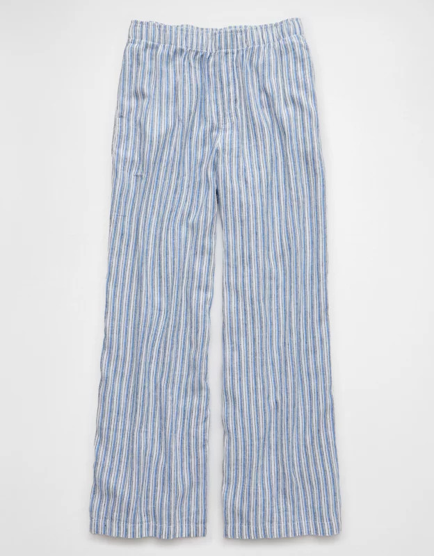 AE Weekend Vibes Linen-Blend Pull-On Pant | American Eagle Outfitters (US & CA)