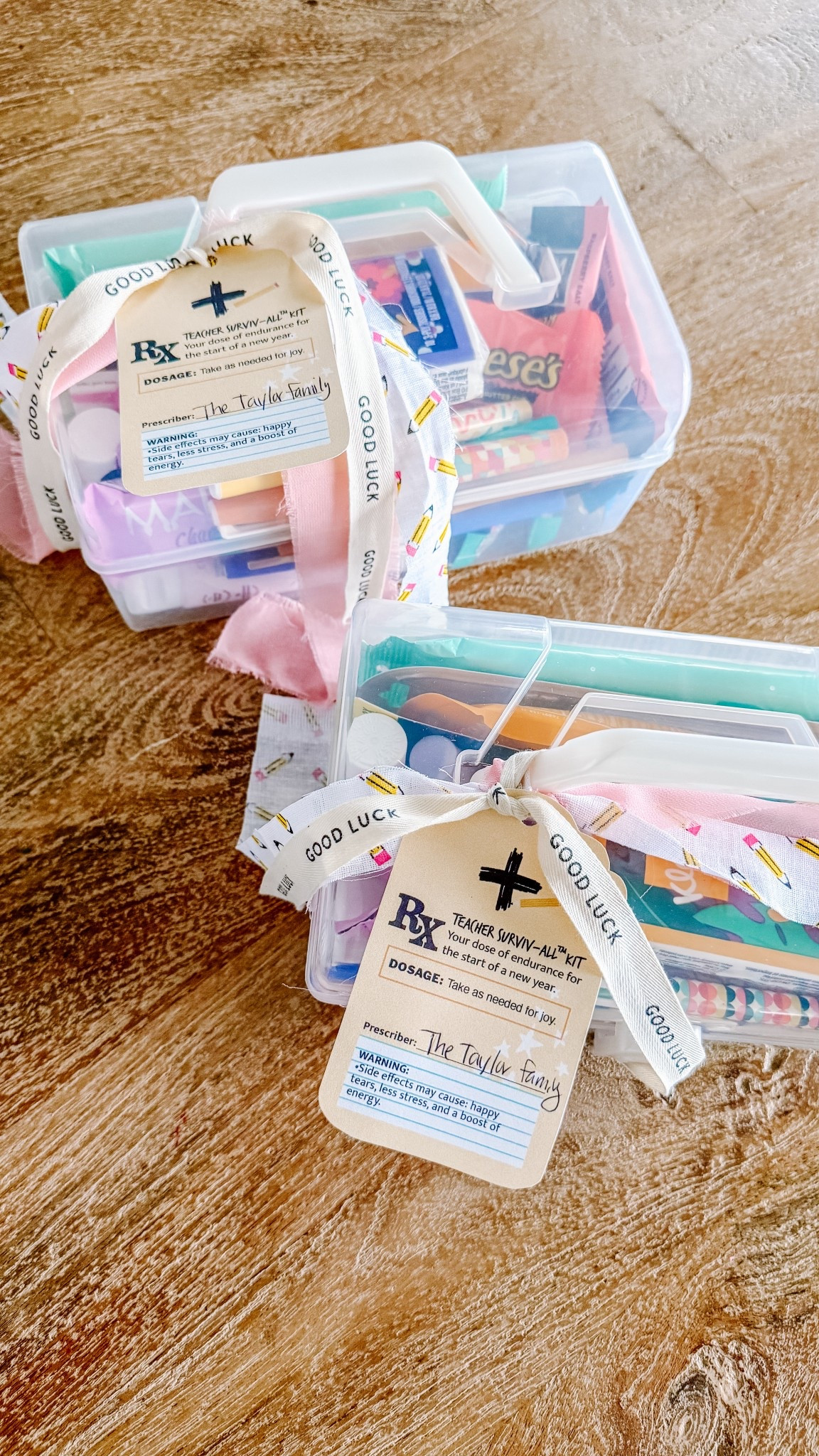 Teacher Survival Kit! Such a fun way to kick off the new year and let your teacher know you’ve got their back! 