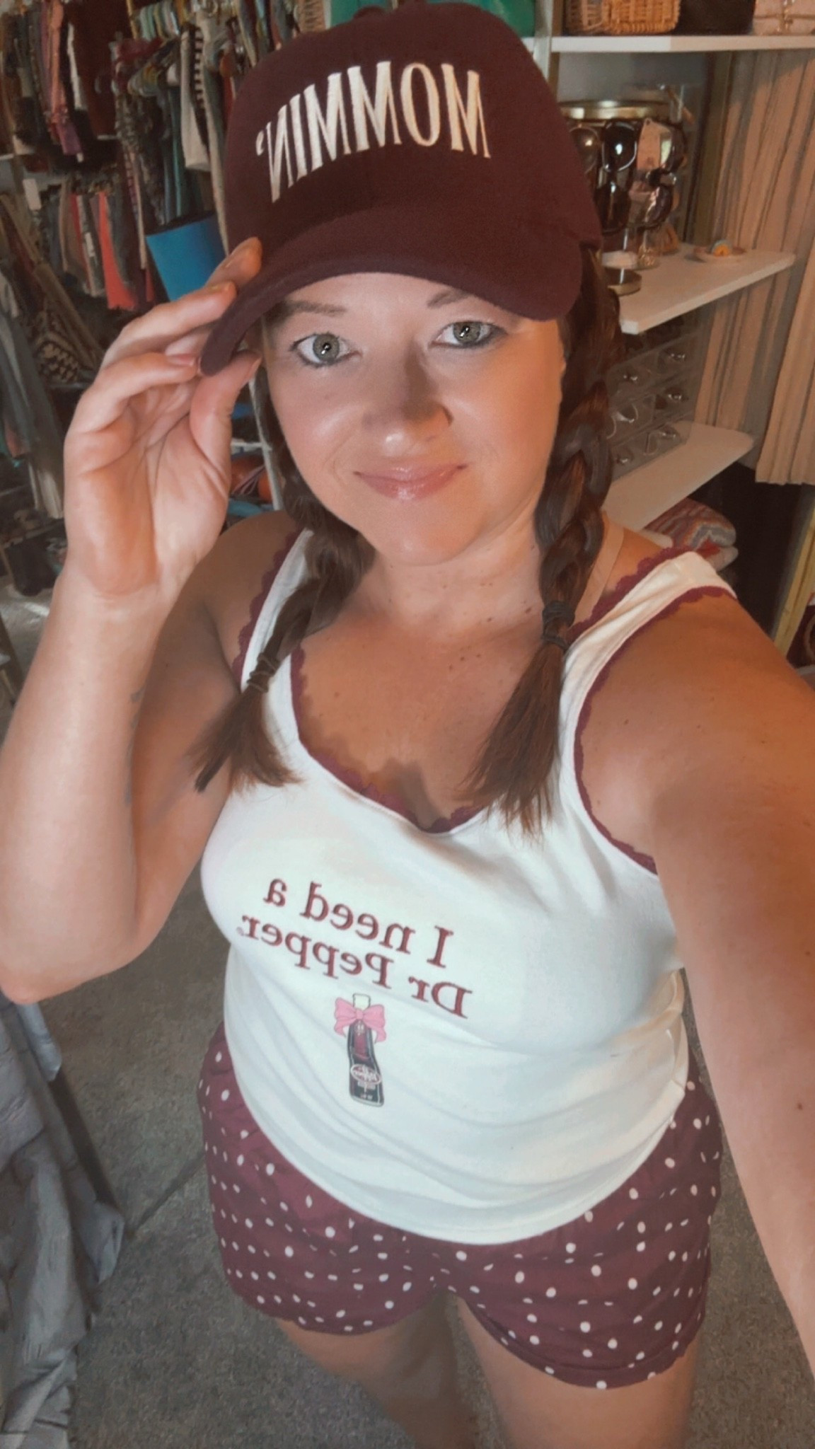 Outfit based on my favorite soda. Wearing a large in tank and medium in shorts (accidentally ordered a large but it worked!)

#LTKdayinmylife #LTKootd #LTKMidsize