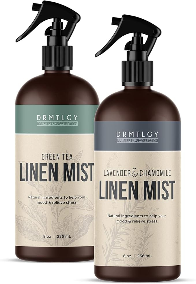 DRMTLGY Natural Linen and Room Spray Set - Pillow Spray, Linen Mist, & Fabric Spray 2 Pack - Lave... | Amazon (US)