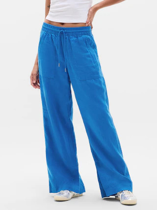 Retreat Linen High Rise Wide Leg Pant | Athleta
