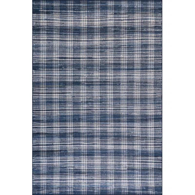 Denim Plaid Machine Washable Rug | Wayfair North America