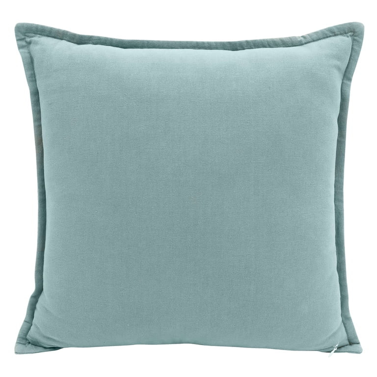 Better Homes & Gardens 18" x 18" Green Sophia  Embroidered Floral Decorative Throw Pillow | Walmart (US)