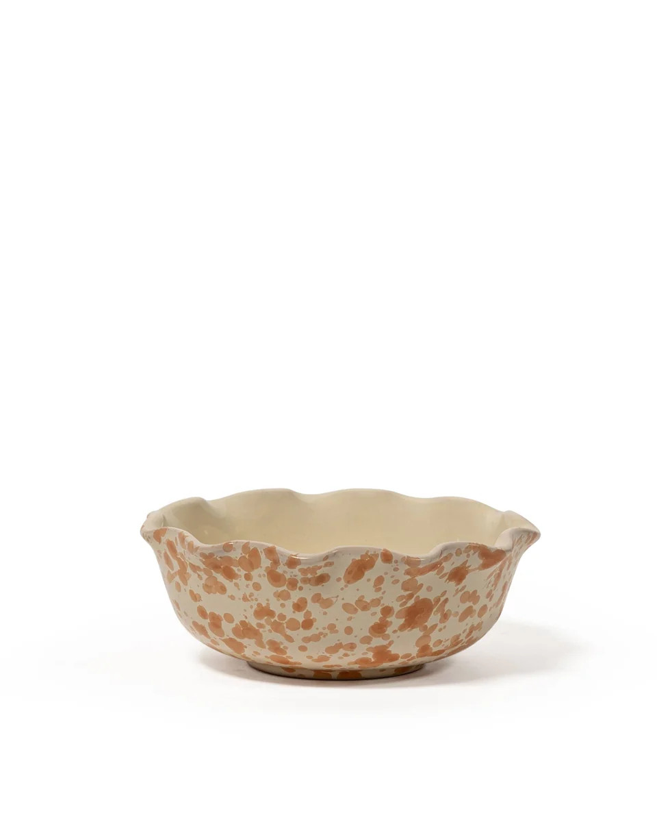 Splatter Scallop Edge Ceramic Dish | Sharland England by Louise Roe | Sharland England