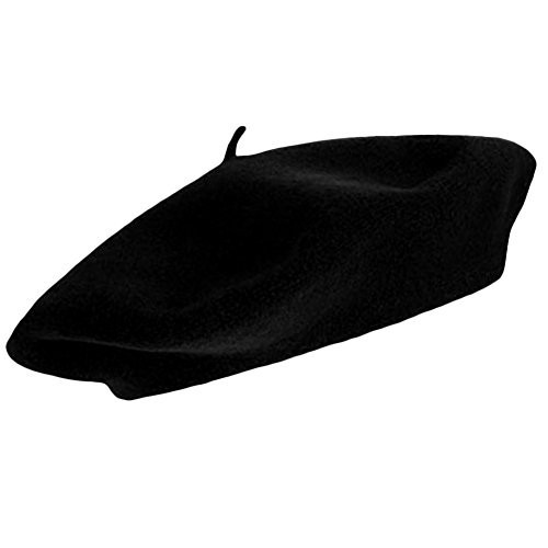CoverYourHair Black Beret – French Beret Hat – Artist Hats – Fashion Parisian Style Wool Berets | Amazon (US)