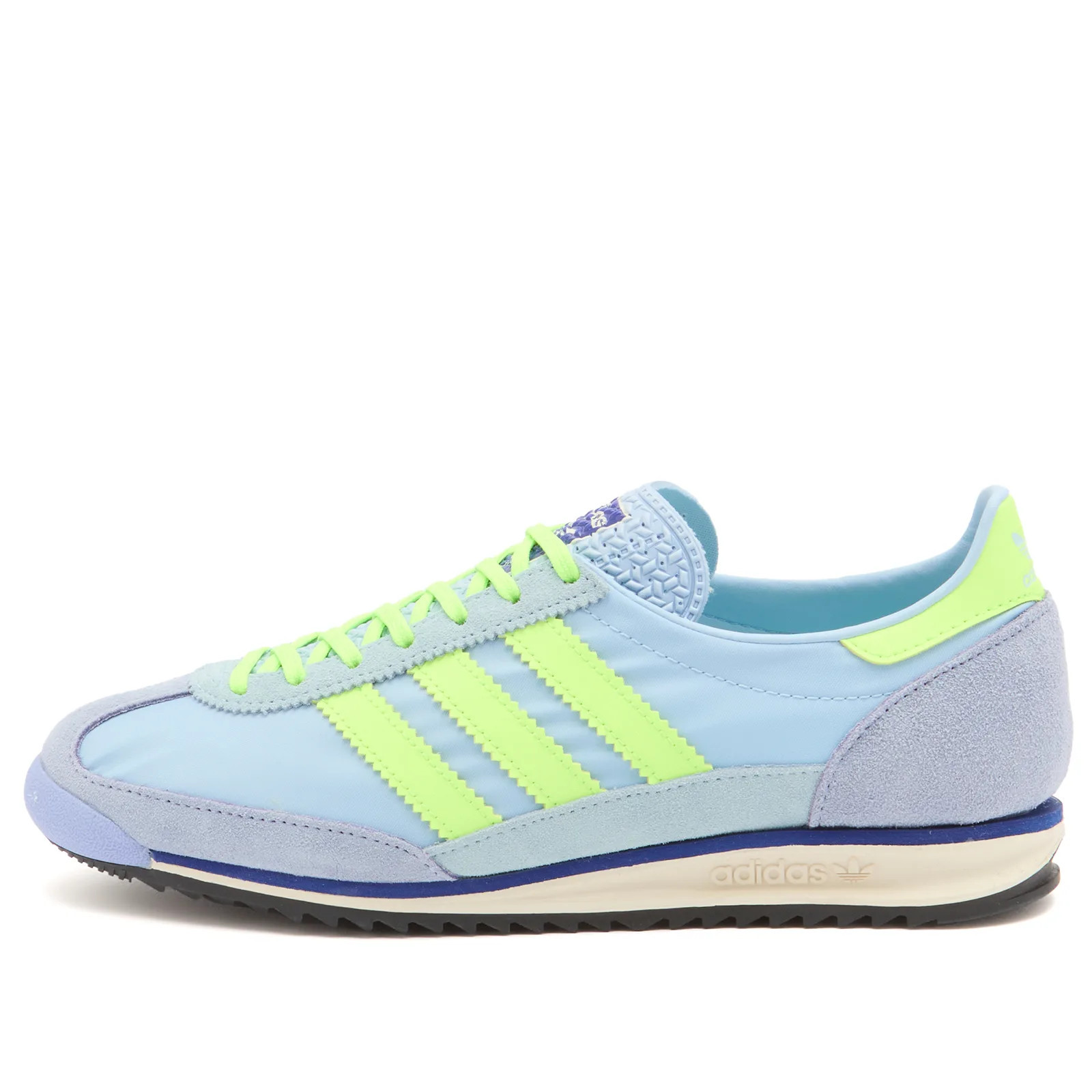 Adidas Women's SL 72 OG W in Clear Sky/Signal Green/Black, Size UK 3.5 | END. Clothing