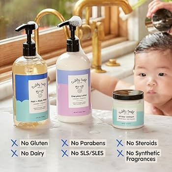 TUBBY TODD 3-Step Baby Bath & Skincare Routine - The Regulars Bundle - 8.5oz Baby Shampoo and Bod... | Amazon (US)