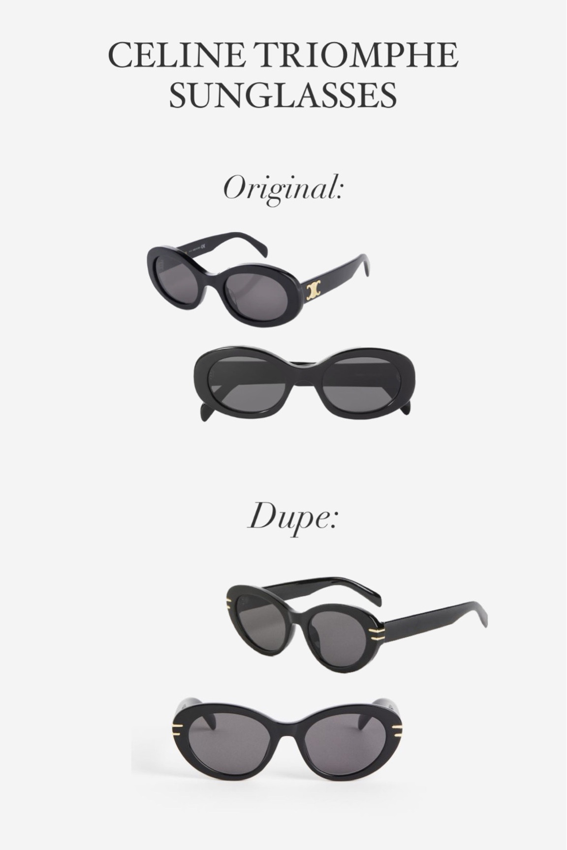 Found a nice dupe to the celine sunglasses.

#LTKunder50 #LTKstyletip #LTKeurope