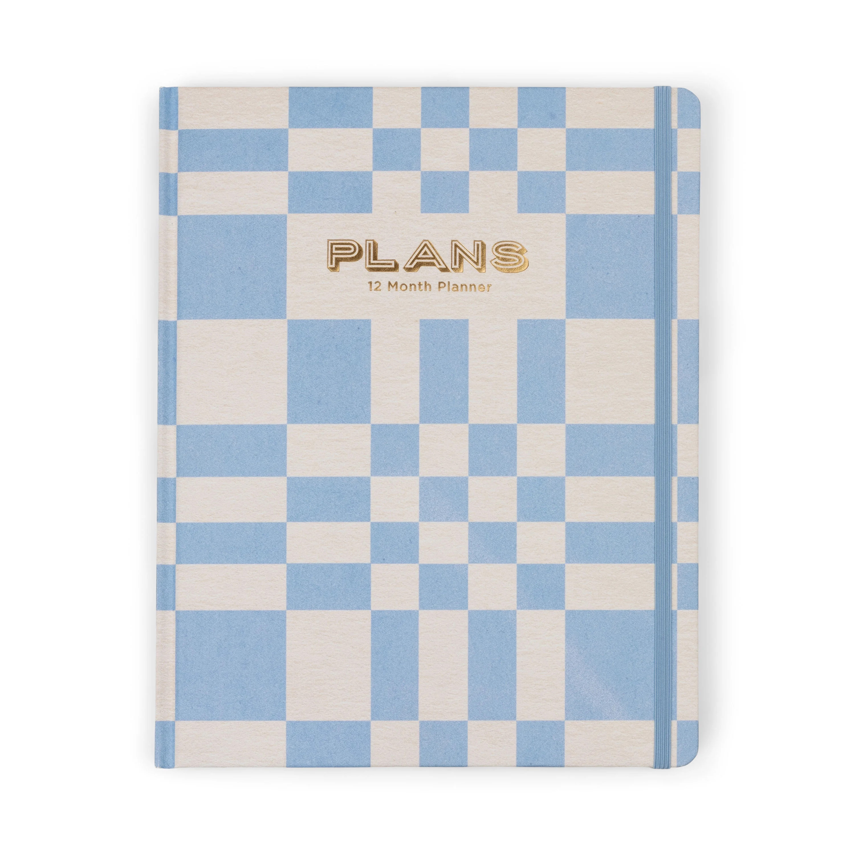 Think Ink Monthly Weekly Large Blue Checkerboard 12 Month Jul 2025 - Jun 2026 Planner | Walmart (US)
