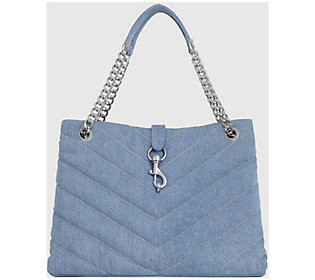 Rebecca Minkoff Edie Maxi Denim Tote | QVC