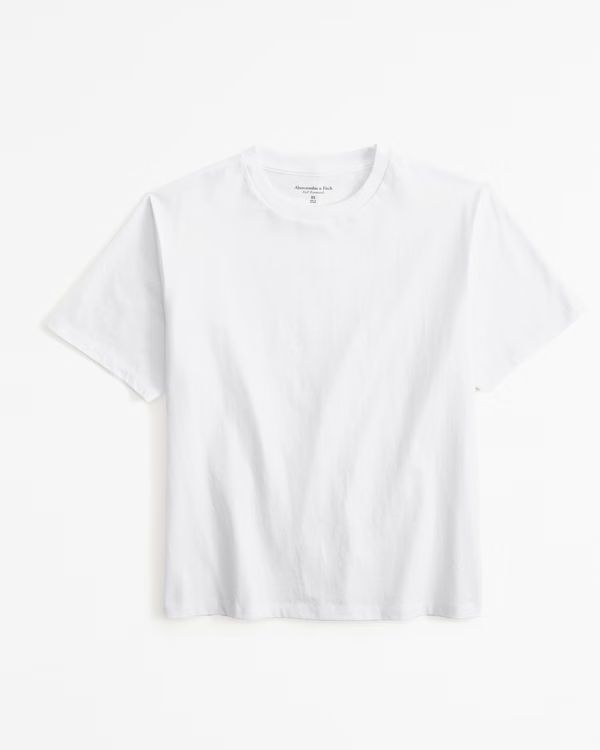 Women's Essential Premium Polished Relaxed Tee | Women's Tops | Abercrombie.com | Abercrombie & Fitch (US)