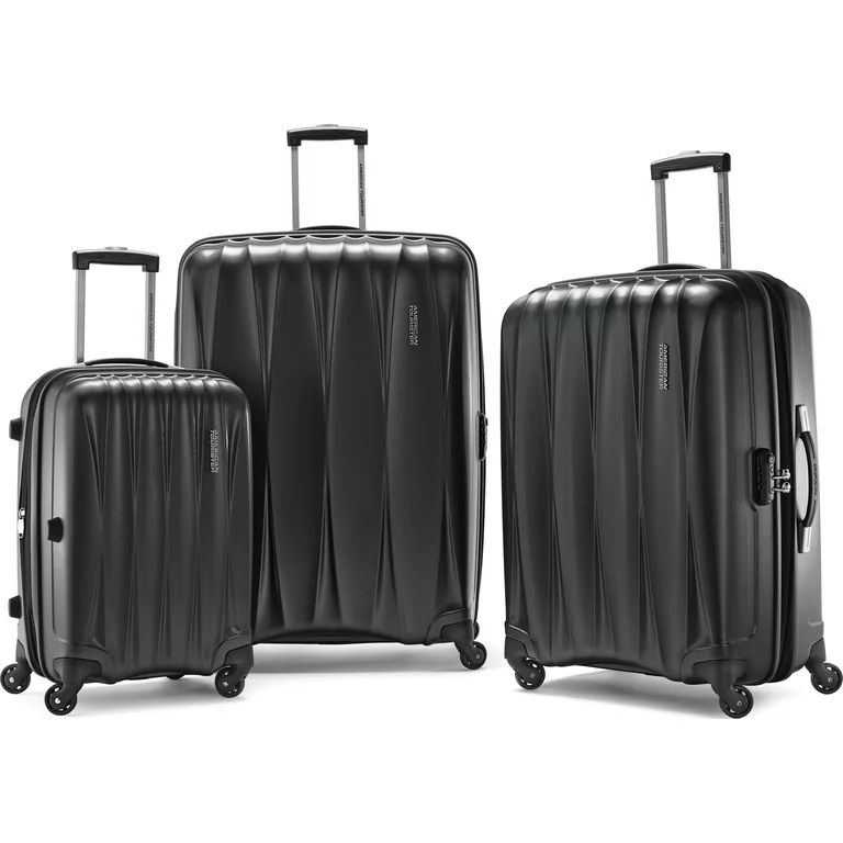 American Tourister Arona Premium Hardside Spinner 3Pcs Luggage Set 20" 25" 29" (Charcoal) | Walmart (US)