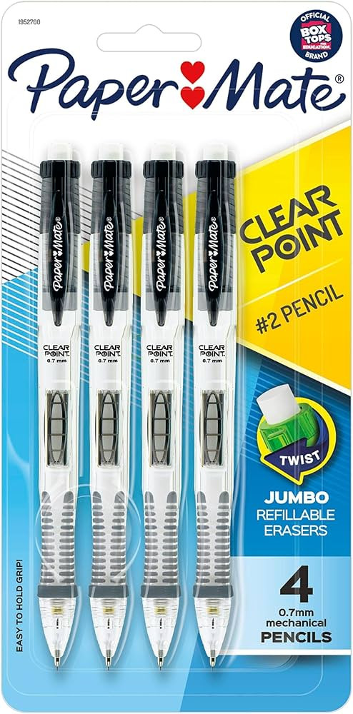Paper Mate Clearpoint Mechanical Pencils 0.7mm HB #2 Pencil Set Art Supplies Teacher Supplies Ske... | Amazon (US)