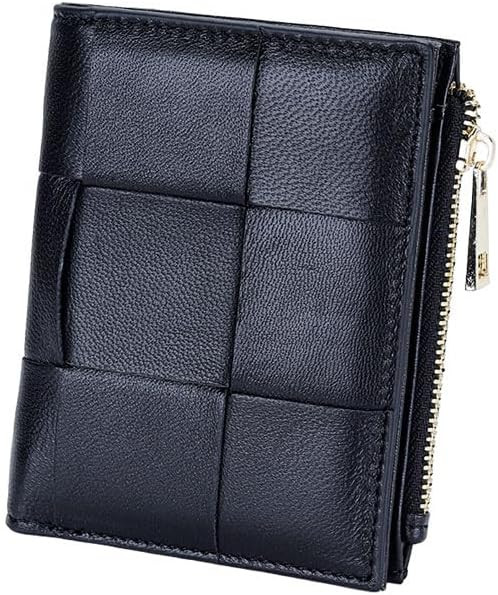 Leheybia 1 Pcs Leather Woven Wallet Card Wallet Credit Card Wallet Card Holder Zipper Card Cases ... | Amazon (US)