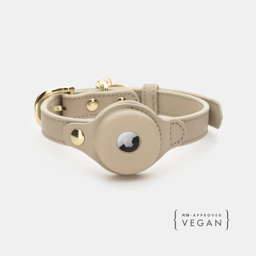 Collar - Air Tag Enabled - Vegan Leather - Cupertino | Nina Woof