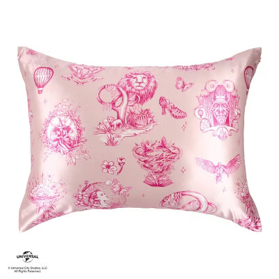 Wicked: For Good x Katie Kime Blissy Standard 600 Thread Count Fantabulous Pillowcase Pink | Target