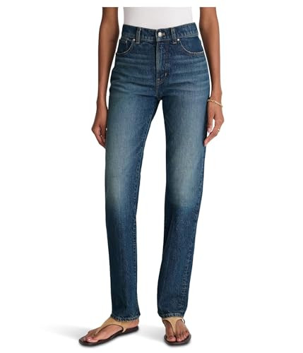 Madewell Women's Longline Straight Jean in Greendale Wash, Greendale Wash, 29 | Amazon (US)