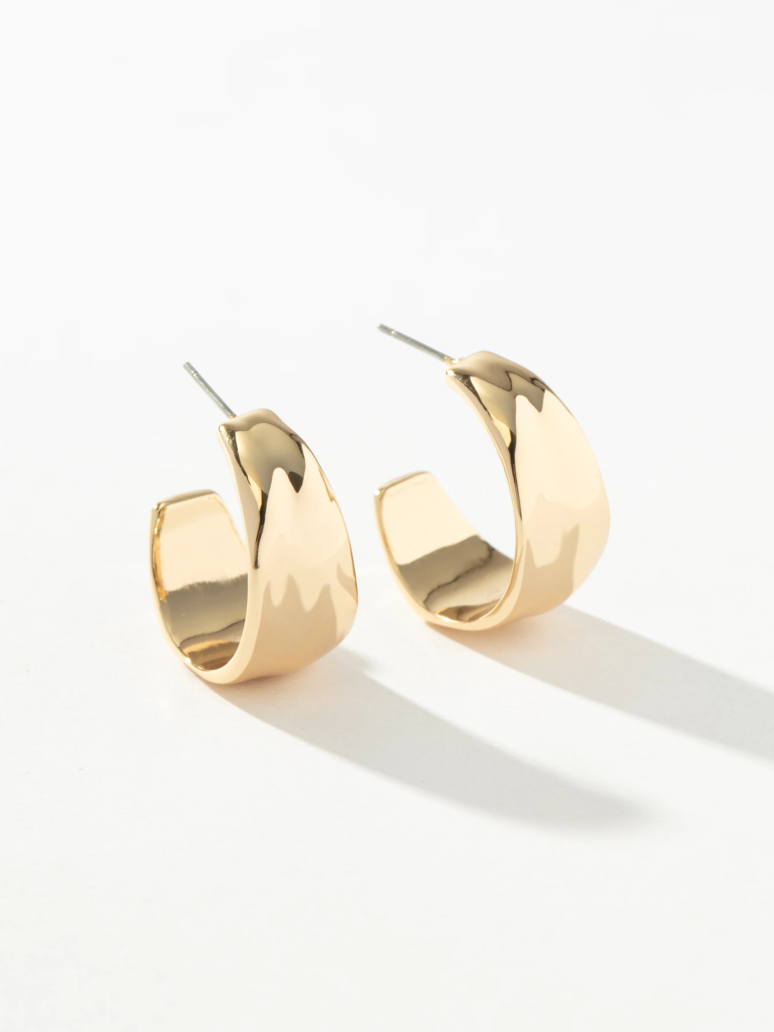 Clara Hoop Earrings in Gold | Statement Earrings | Uncommon James | Uncommon James