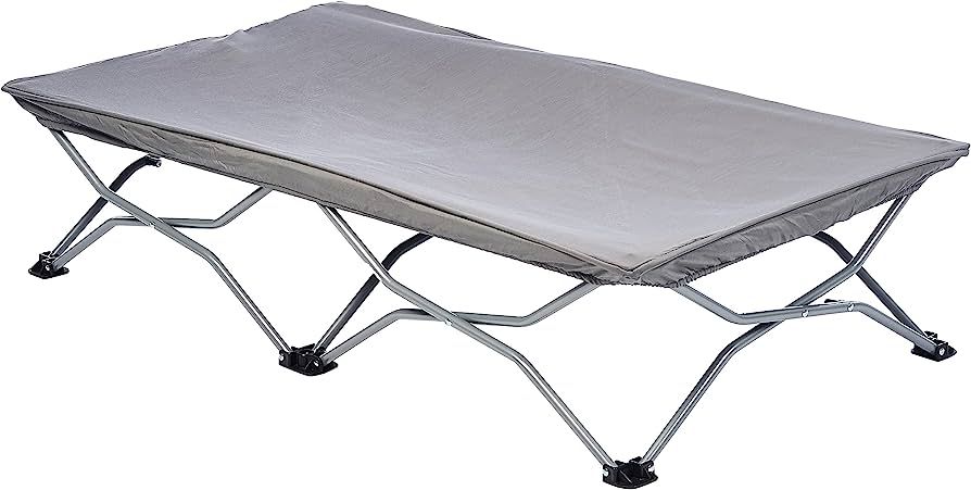 Regalo My Cot Portable Travel Bed, Includes Fitted Sheet, Grey, 1 Count (Pack of 1) | Amazon (US)