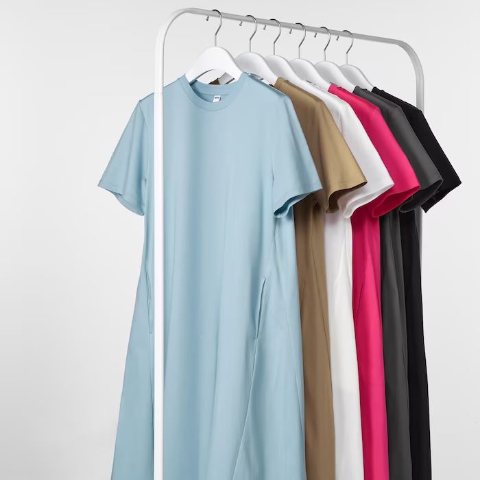 Mercerized Cotton Short-Sleeve A-Line Dress | UNIQLO (US)