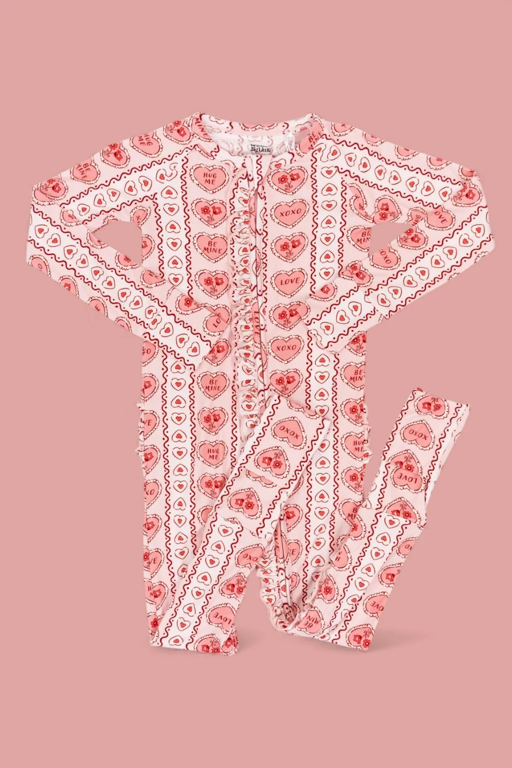 CANDY HEARTS DREAM RUFFLE ROMPER | Dream Big Little