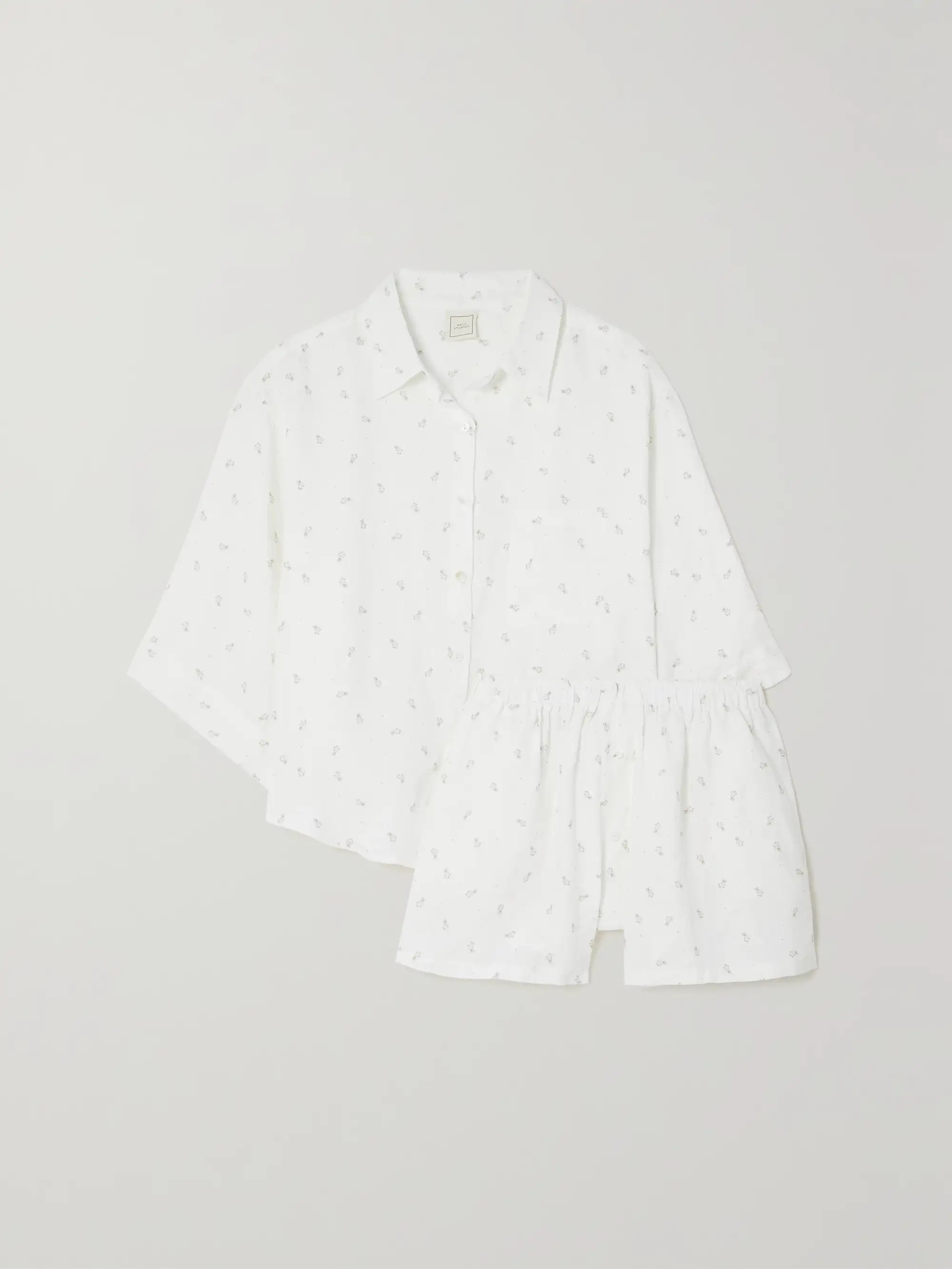 + NET SUSTAIN The 03 printed linen pajama set | NET-A-PORTER (US)