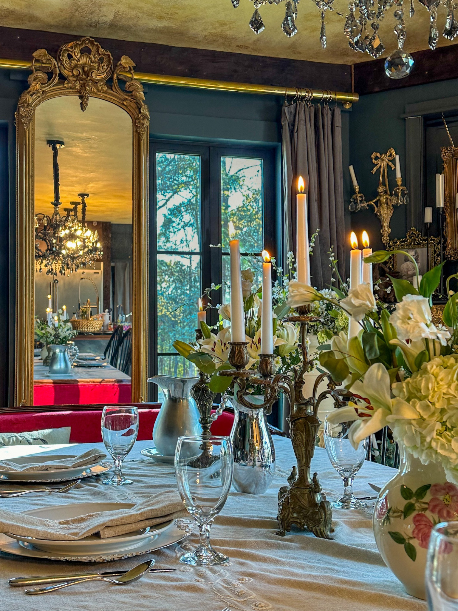 Spring is here and we’re getting out our best dishes and fresh flowers 🌸 
We combined our favorite Williams Sonoma dishes with a vintage china pitcher and vintage brass candlesticks.  The green outside is starting to pop!

#LTKSeasonal #LTKsalealert #LTKhome