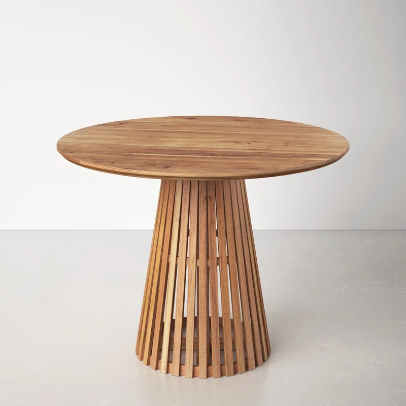 Rollison Acacia Solid Wood Dining Table | Wayfair North America