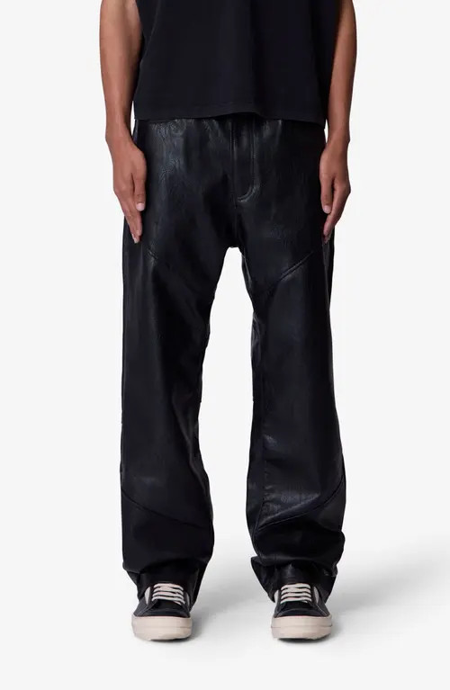 mnml Ultra Baggy Faux Leather Pants in Black at Nordstrom, Size 31 | Nordstrom