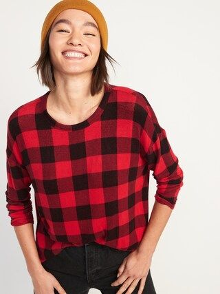 Long-Sleeve Oversized Printed T-Shirt for Women | Old Navy (US)