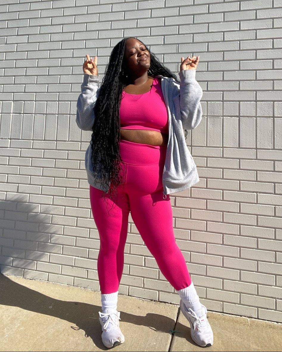 pretty in pink workout set 💞

#LTKfitness #LTKplussize