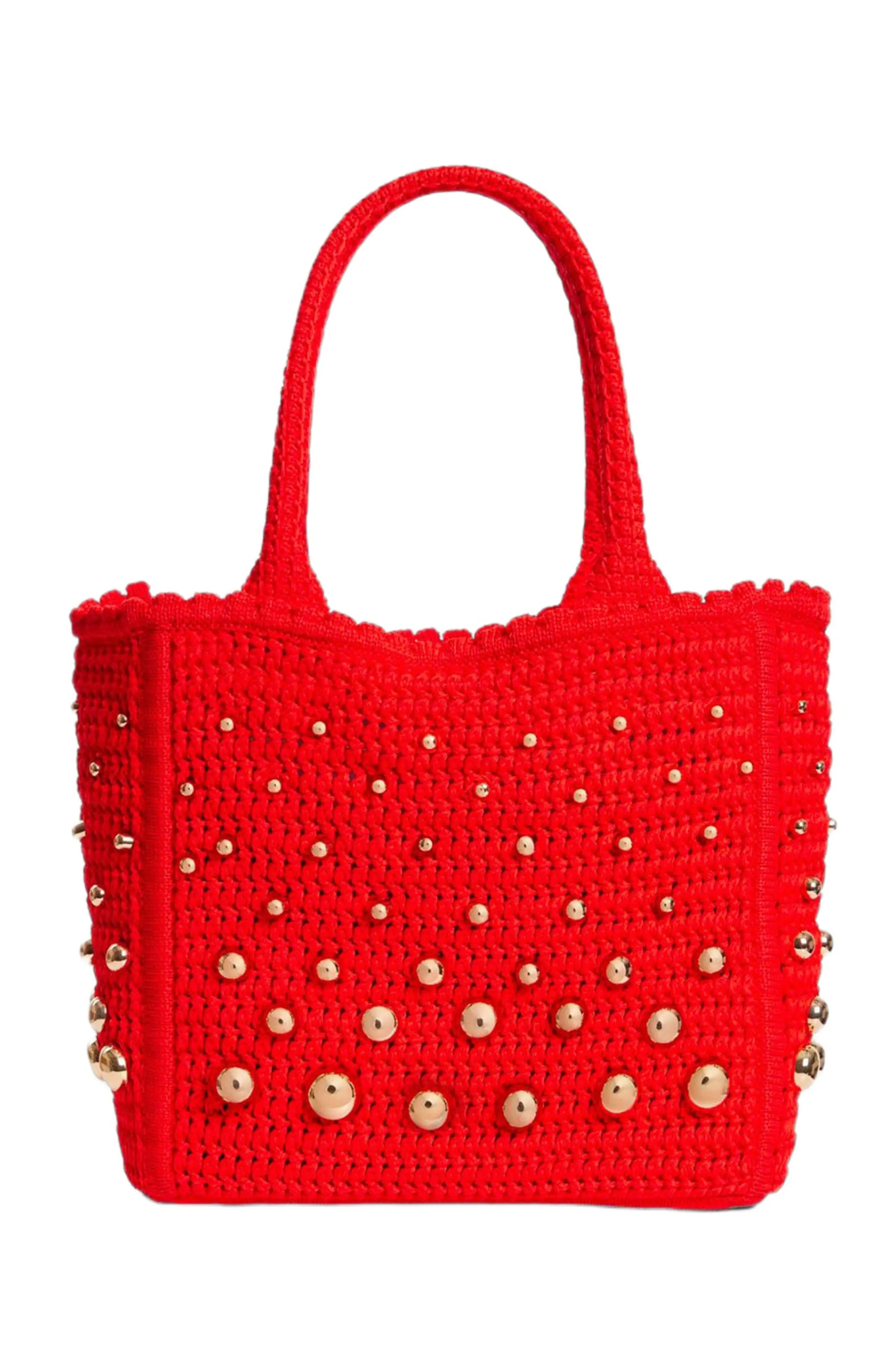 SANDRO Studded crochet bag (Women) | Nordstrom | Nordstrom