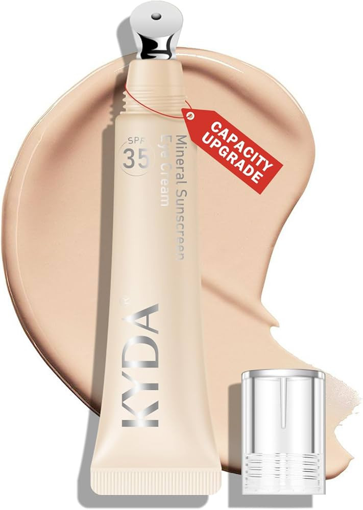 KYDA Mineral Sunscreen Eye Cream, 3-in-1 Anti-Aging Eye Cream, SPF 35, for Dark Circle and Fine L... | Amazon (US)