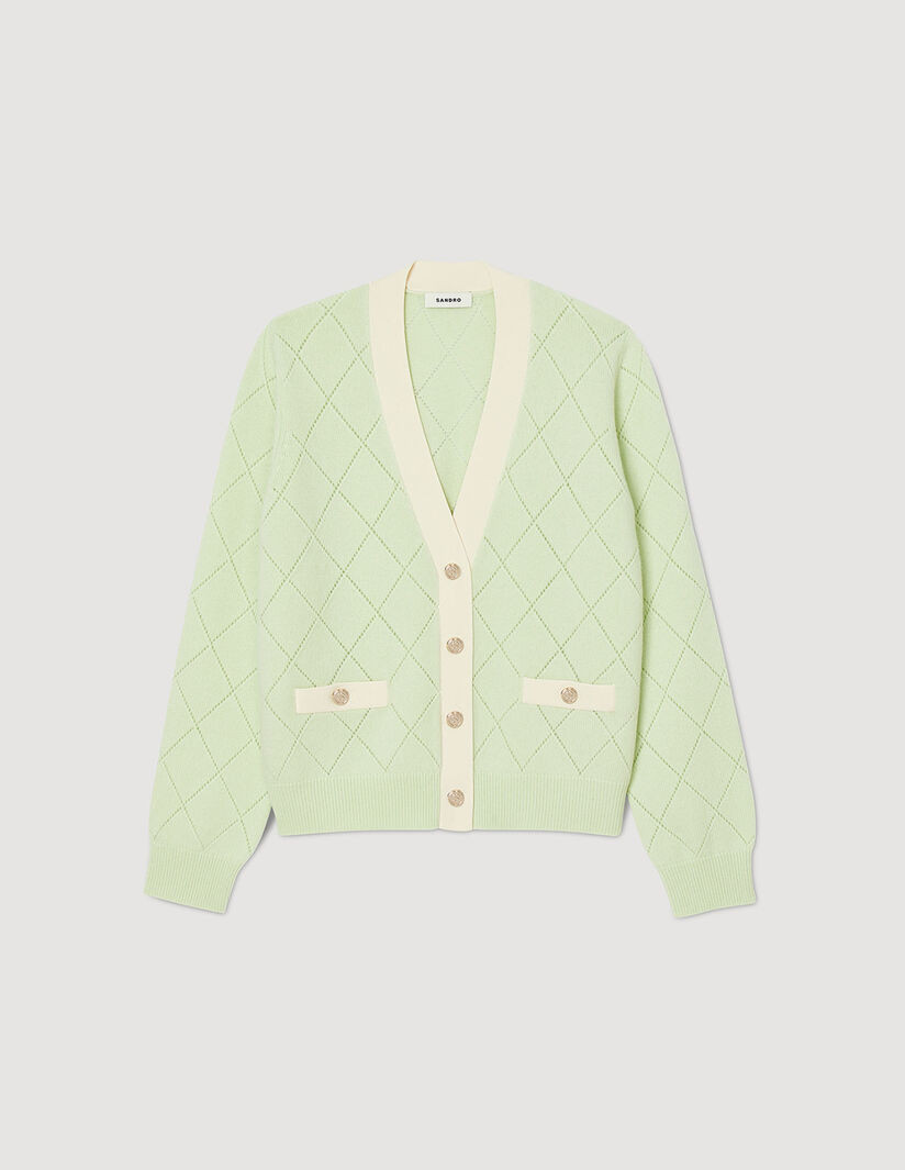 Two-tone cardigan | Sandro-Paris US