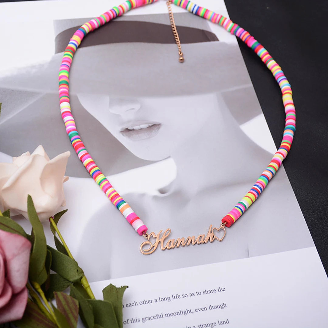 Custom Name Necklace For Girls, Little Girl Name Necklace , Kids' Jewelry Personalized Nameplate ... | Etsy (US)